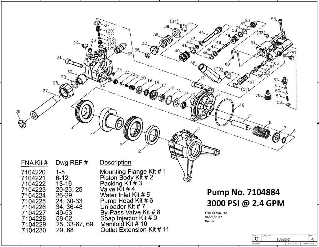 AAA 7104884 Pump breakdown